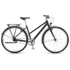 Велосипед Winora Lane women 28", рама 46 см, черный матовый, 2019